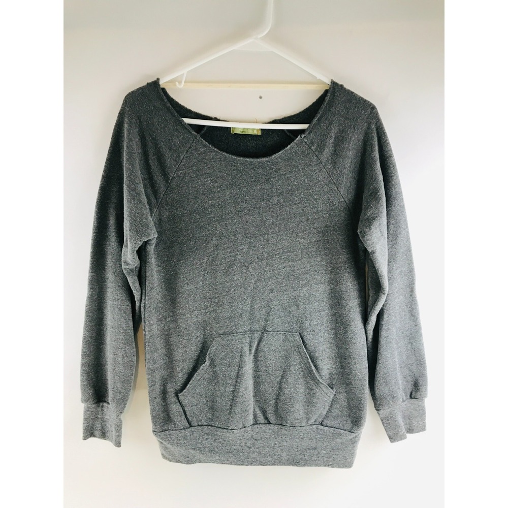 Alternative Earth Organics Sweater, Women's Size Medium, Gray, Crew Neck